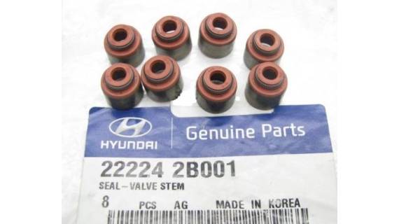 OE Сальники выпускных клапанов Hyundai Комплект 8 шт.